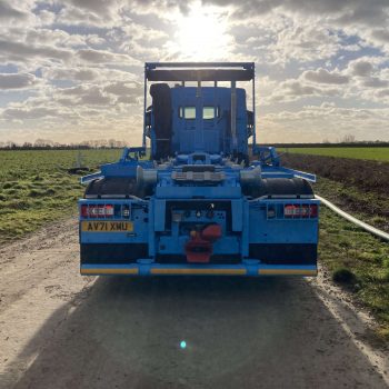 back of CSH Environmental roll on rol off lorry