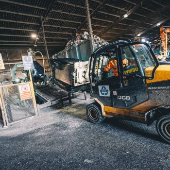 JCB operating waste at CSH Environmental