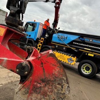 Loading View Of Grab Hire Lorry - CSH Environmental