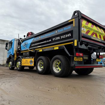 Rear View Of Grab Hire Lorry - CSH Environmental